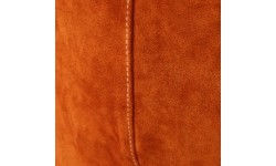 Welding apron, leather, orange
