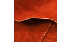 Welding apron, leather, orange