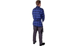 Welding apron, white, leather