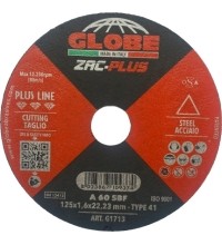 Pjovimo diskas Globe 125x22.2, juodam metalui - 1.6mm