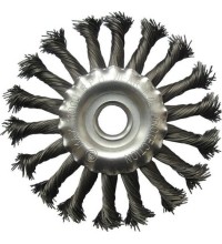 Twisted knot wheel brush  125 x 22.2mm