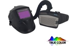 Suvirintojo skydelis Sherman-profi V4, TRUE COLOR, savaime tamsėjantis, su PAPR oro tiekimo sistema