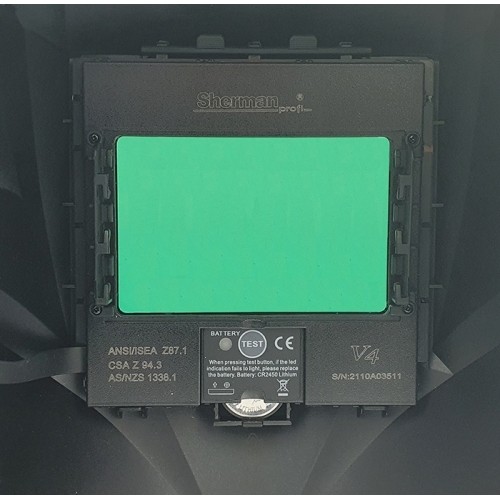 Welding panel Sherman-profi V4, TRUE COLOR, self-darkening, with PAPR air supply system