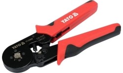 Ratchet crimping pliers with isolated connector set
