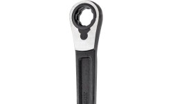 Adjustable wrench pass-thru socket set 11pcs (10-19mm) black