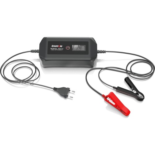 Įkroviklis akumuliatoriui automatinis LCD 12/24V 10A 240Ah
