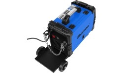 Inverter welder DUALMIG 210 S4 with wheels and cylinder shelf