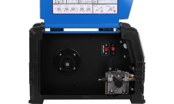 Inverter welder DUALMIG 210 S4 with wheels and cylinder shelf