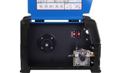 Inverter welder DUALMIG 210 S4 with wheels and cylinder shelf