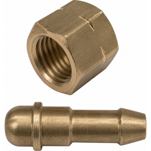 Jungtis žarnai su veržle E38L2 3/8, kairinis (9mm žarnai)