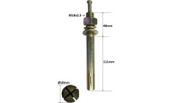 Anchor bolt M18x2.5 L160mm