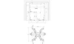 Hidraulinis dviejų kolonų keltuvas su mechaniniais saugumo fiksatoriais, 4.0t - 4.0t, 220V