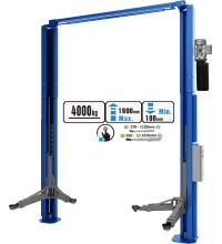 Clearfloor 2-post lift with electromagnetic release, 4.0t