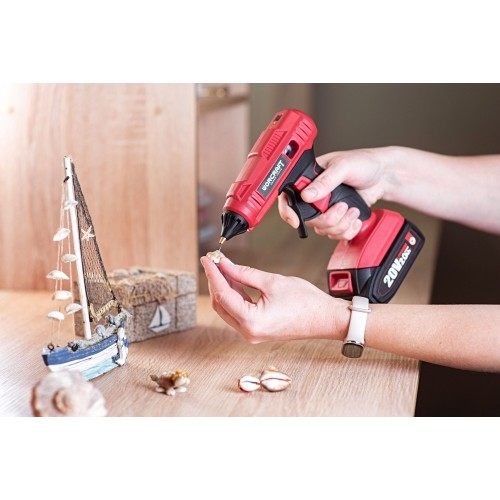 Akumuliatorinis klijų pistoletas WORCRAFT 20V LI-ION