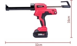 Akumuliatorinis pistoletas hermetikams WORCRAFT 20V LI-ION