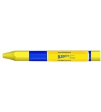 Kreidelė su etikete, Ø12mm, 120mm, 1vnt -  Geltona 