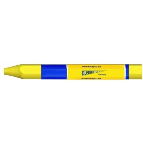 Kreidelė su etikete, Ø12mm, 120mm, 1vnt -  Geltona 