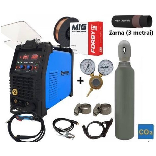 Inverter synergy welder DIGIMIG 200 HIT set