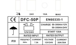 Battery charger and starter 12/24V 130A 350Ah