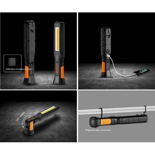 COB (7W) + SMD (2W) rechargeable work light