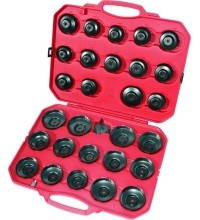 Oil filter cap wrench set 26pcs.
