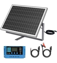 Saulės panelė 25W, 12V su priedais