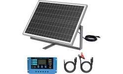 Solar panel 25W, 12V with accessories