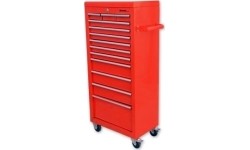 Tool trolley No 7 14 drawers, red