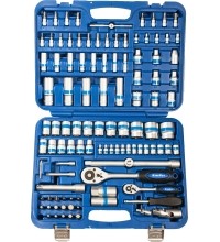 1/4" + 1/2" Galvučių rinkinys 108vnt. 12-kampės