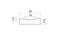 Arc self-adhesive ceramic washer WT-403