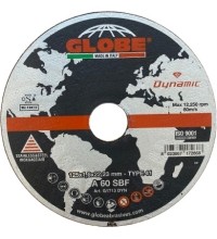 Pjovimo diskas Globe 125x22.2 Dynamic, juodam ir nerūd. plienui - 1.6 mm 