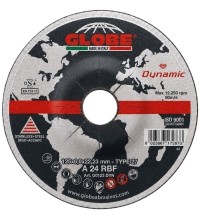 Šlifavimo diskas Globe 125x22.2 Dynamic, juodam ir nerūd. plienui - 6.0 mm 