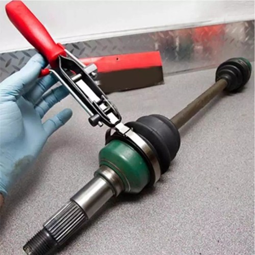 CV dust boot clamp installer with cutter