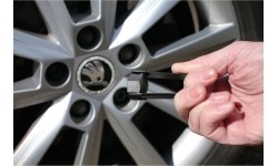Wheel nut cap removal tool