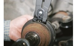 Ear-type hose clip pliers