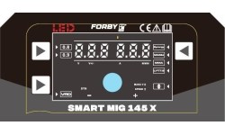 Inverter welding machine FORBY® SMART MIG 145 X LED (synergic) (for gasless welding)