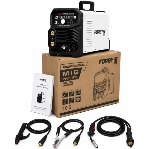 Inverter welding machine FORBY® SMART MIG 145 X LED (synergic) (for gasless welding)