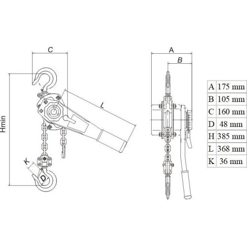 Double lever block 2t
