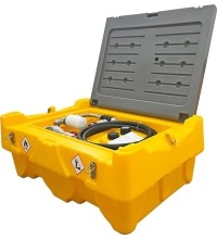 Portable fuel transfer tank 200L DTK200 with 12V pump (automatic nozzle with filter, EU plug)