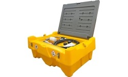 Portable fuel transfer tank 200L DTK200 with 12V pump (automatic nozzle with filter, EU plug)