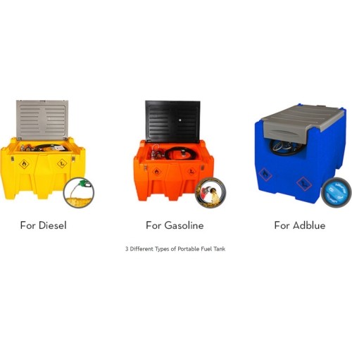 Mobili kuro talpykla 200L (plastikinė) su pompa 12V DCTP40 (automatiniu pistoletu ir filtru)
