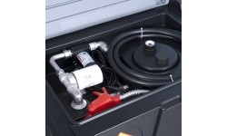 Portable diesel transfer tank 440L DTK480 with 12V pump (with hose, aut.nozzle with filter, EU plug)