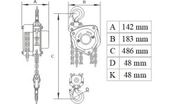 Chain block 3t