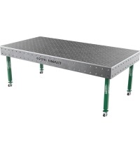 Welding table SMART - 2400x1200mm - Φ16 - 100x100mm - On wheels - 12mm