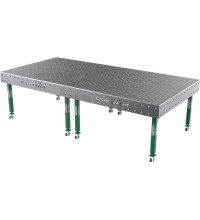 Welding table SMART - 3000x1480mm - Φ16 - 100x100mm - On wheels - 12mm
