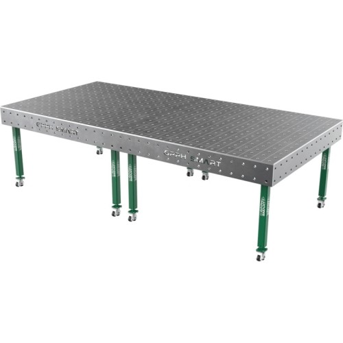 Welding table SMART - 3000x1480mm - Φ16 - 100x100mm - On wheels - 12mm