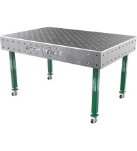 Suvirinimo stalas SMART - 1500x1000mm - Φ16 - Įstrižinė - Ant ratukų