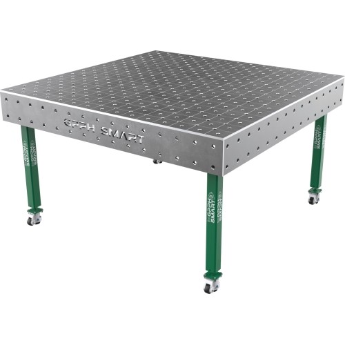 Welding table SMART - 1500x1480mm - Φ16 - Diagonal - On wheels - 12mm