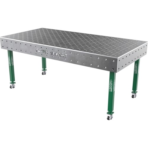 Welding table SMART - 2000x1000mm - Φ16 - Diagonal - On wheels - 12mm