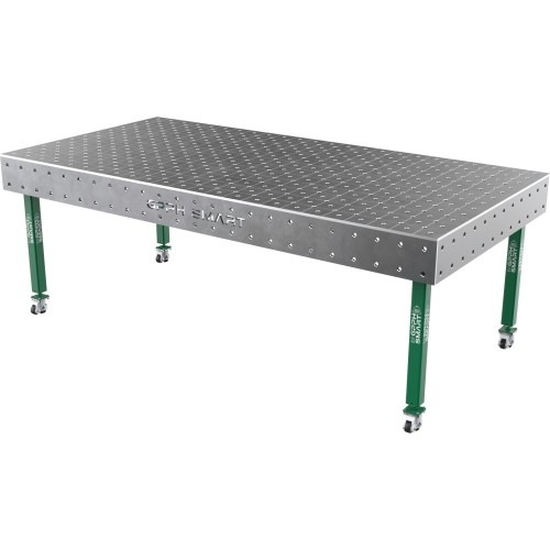 Welding table SMART - 2400x1200mm - Φ16 - Diagonal - On wheels - 12mm